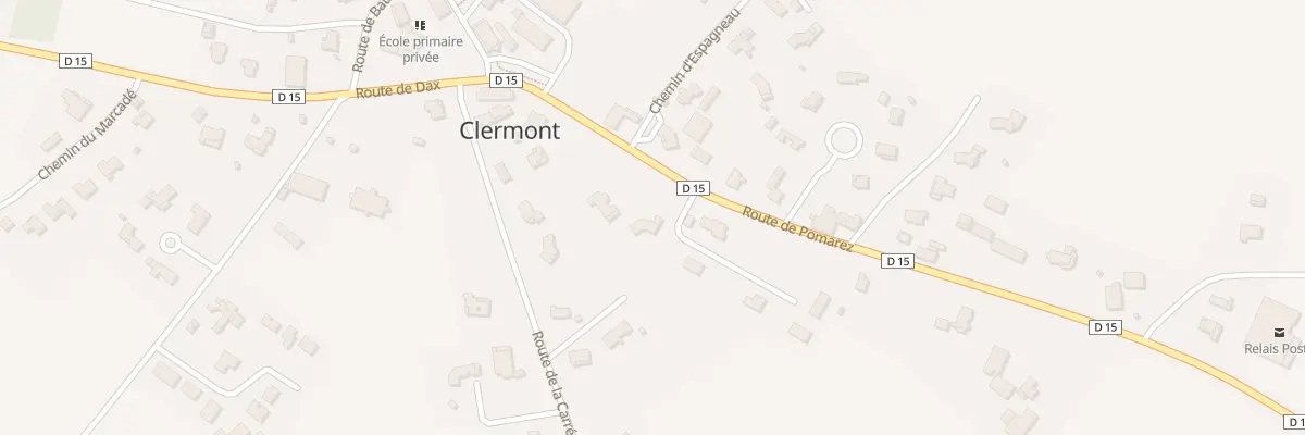 Plan du 132 Rte de Pomarez à Clermont