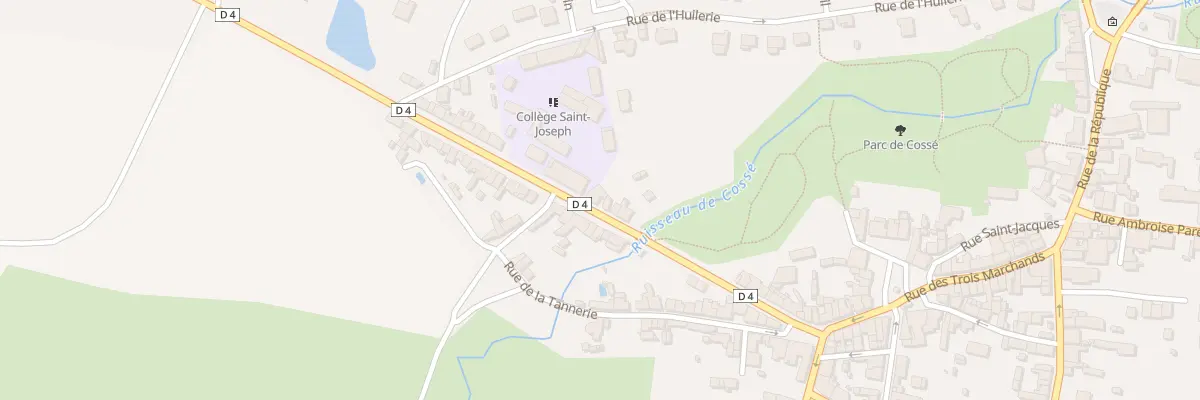 Plan du 38 Rue de Bretagne à Cossé-le-Vivien