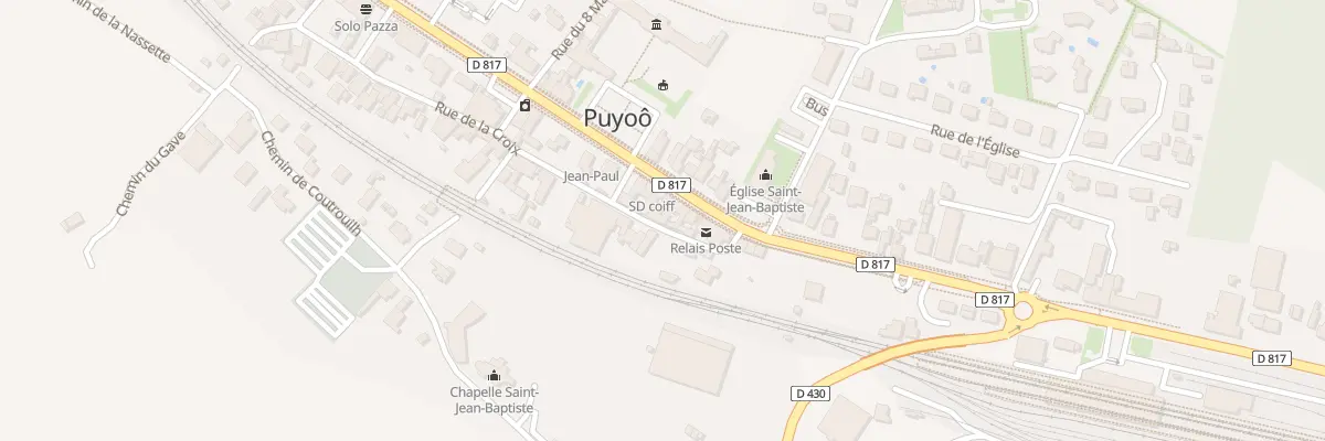 Plan du 74 Rue de la Croix à Puyoô