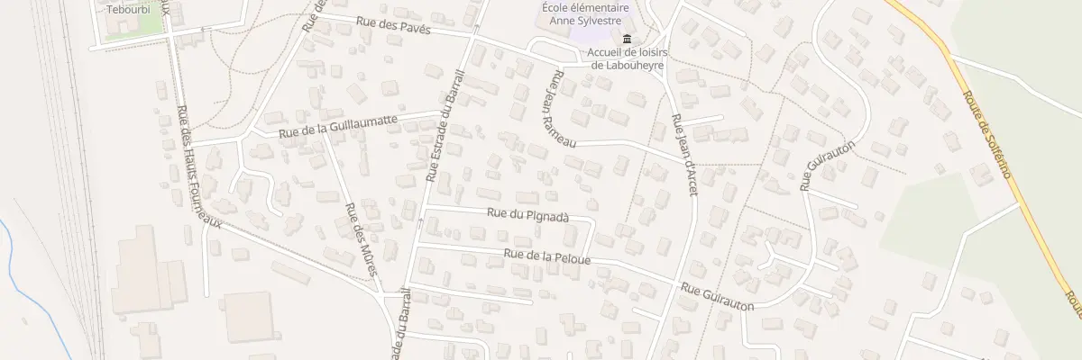 Plan du 105 Rue du Pignada à Labouheyre