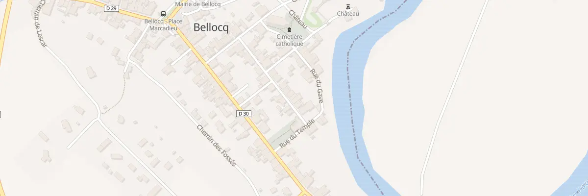 Plan du 8 Rue du Milieu à Bellocq