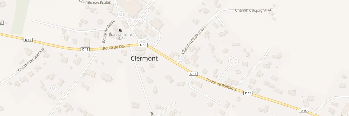 Plan du 97 Rte de Pomarez à Clermont