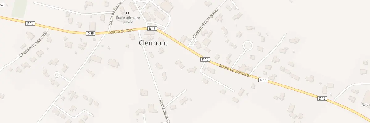 Plan du 98 Rte de Pomarez à Clermont
