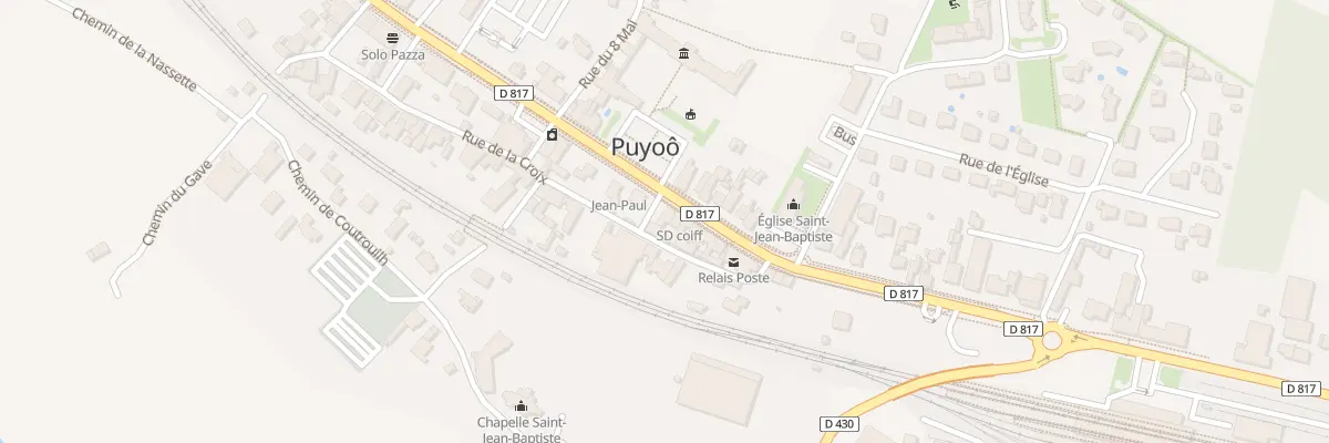 Plan du 1084 Rte Departementale 817 à Puyoô