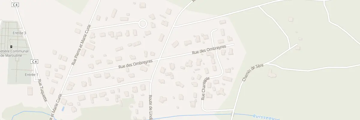 Plan du 296 Rue des Ombreyres à Labouheyre