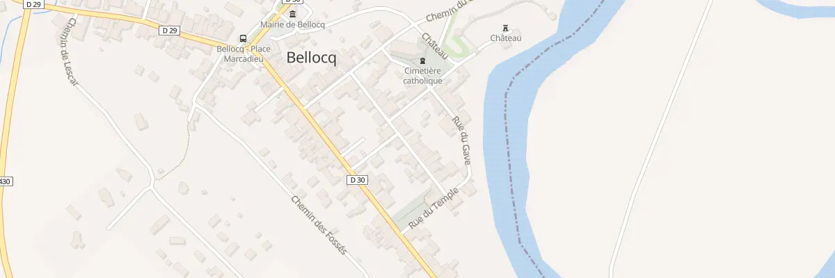 Plan du 14 Rue du Milieu à Bellocq