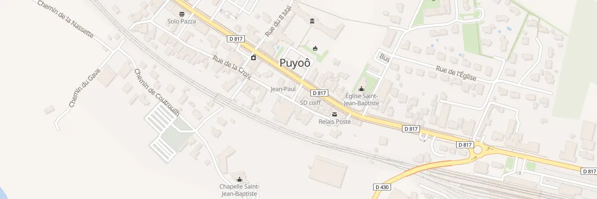 Plan du 98 Rue de la Croix à Puyoô