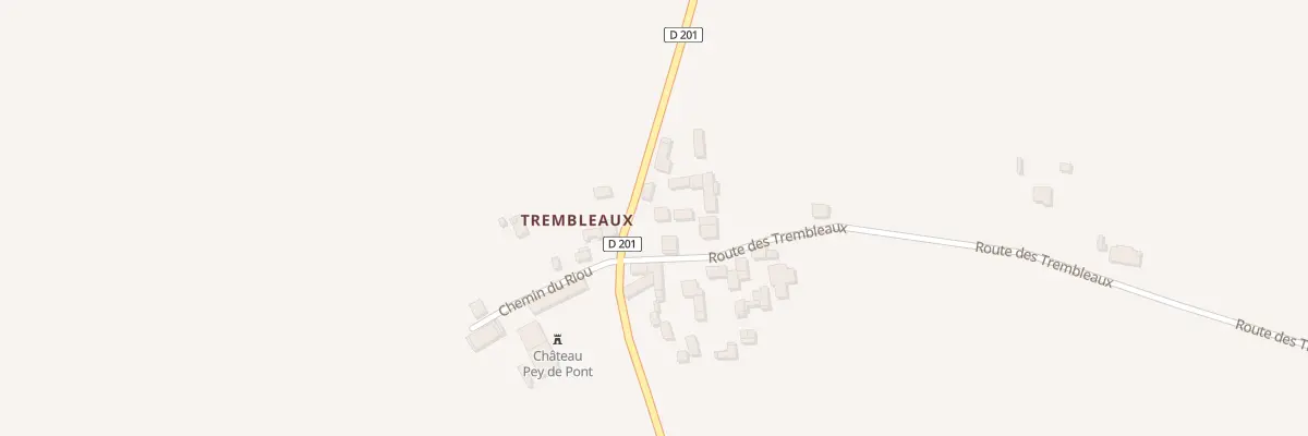 Plan du 261 Trembleaux à Civrac-en-Médoc