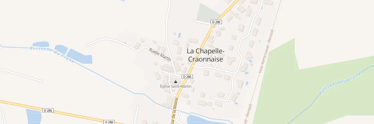 Plan du 6 Rue de la Mairie à La Chapelle-Craonnaise