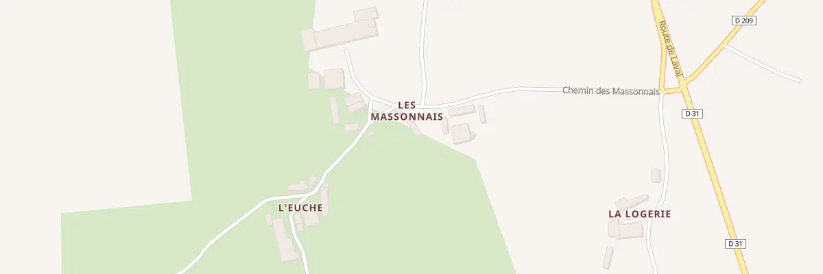 Plan du 323 Che des Massonnais à Montenay