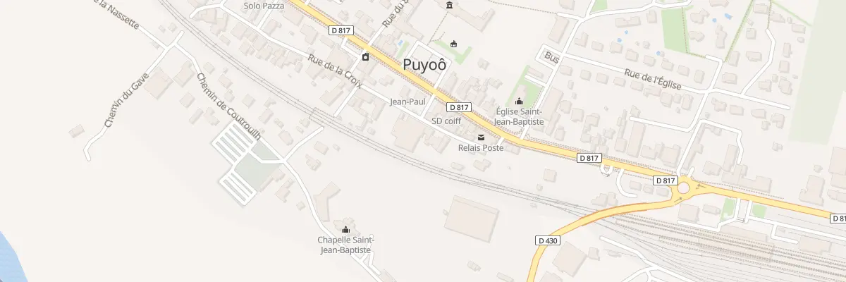 Plan du 93 Rue de la Croix à Puyoô