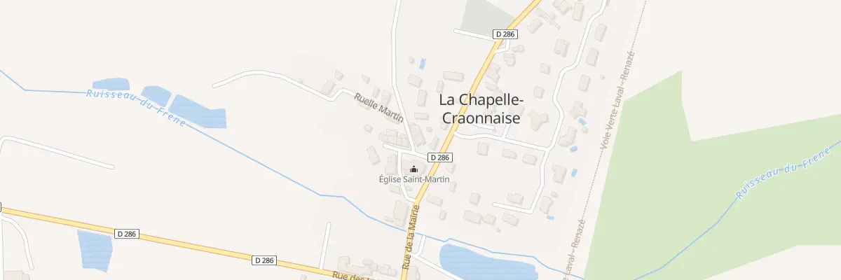 Plan du 2 Pl de l’Eglise à La Chapelle-Craonnaise