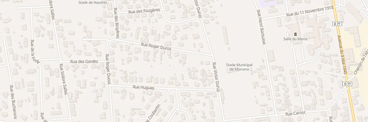 Plan du 3 Rue Roger Ducos à Morcenx-la-Nouvelle