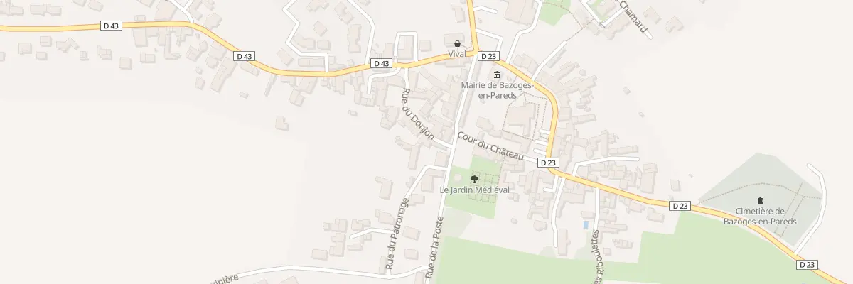 Plan du 18 Rue du donjon à Bazoges-en-Pareds