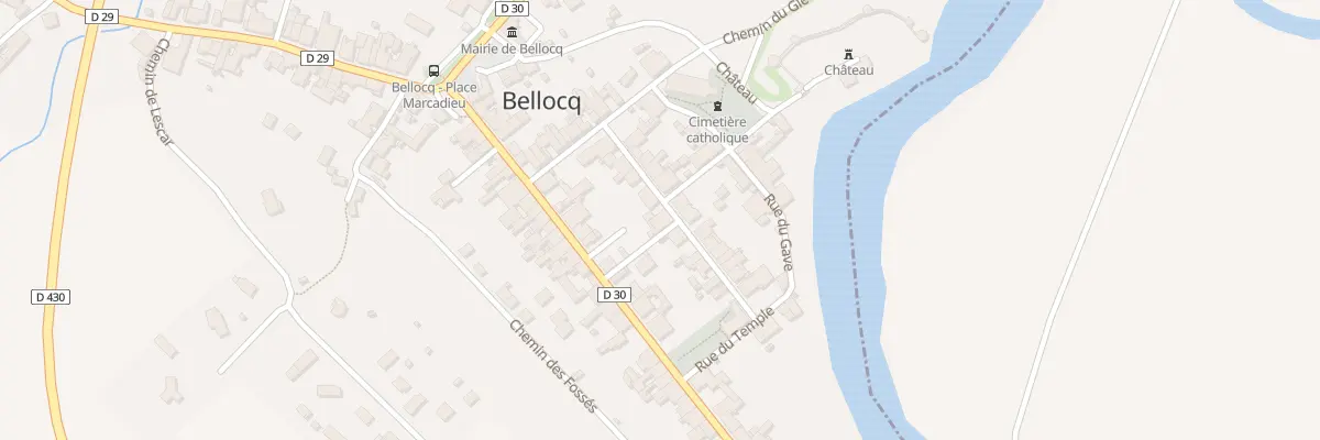 Plan du 15 Rue du Milieu à Bellocq