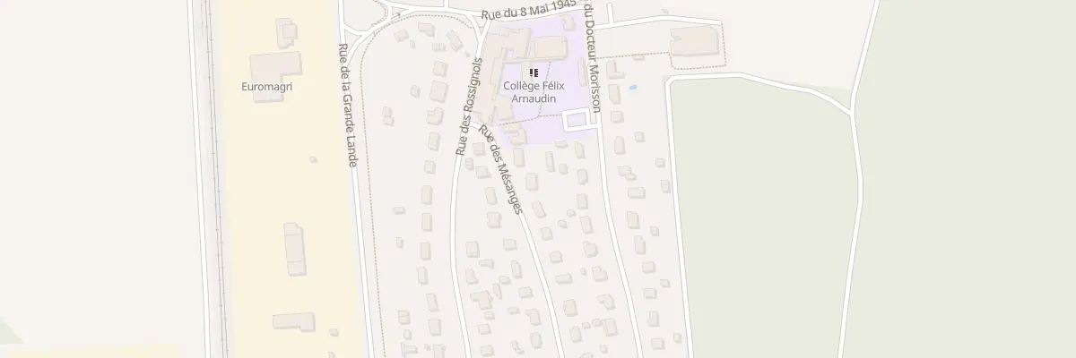 Plan du 71 Rue des Mésanges à Labouheyre