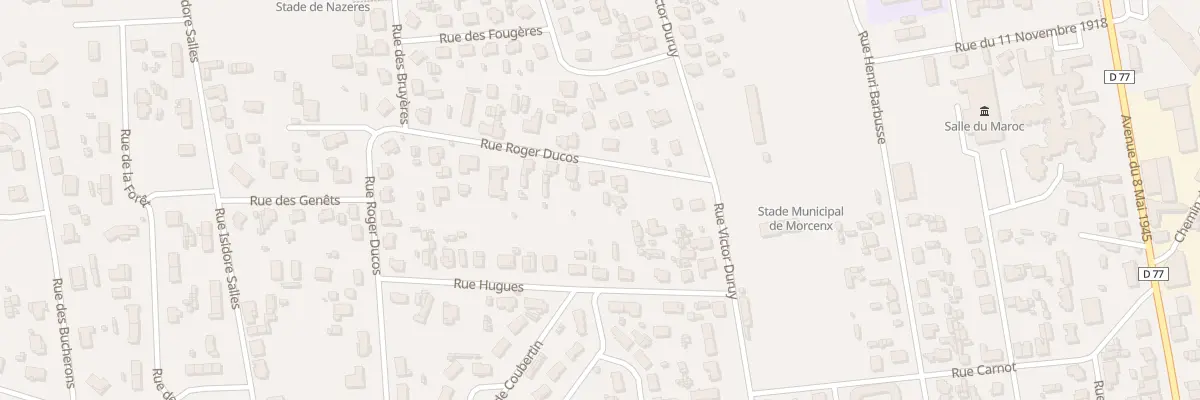 Plan du 5 Rue Roger Ducos à Morcenx-la-Nouvelle