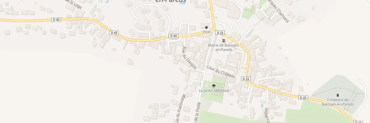Plan du 10 Rue du donjon à Bazoges-en-Pareds