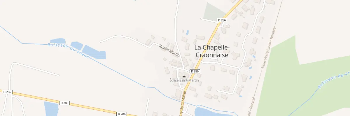 Plan du 13 Pl de l’Eglise à La Chapelle-Craonnaise