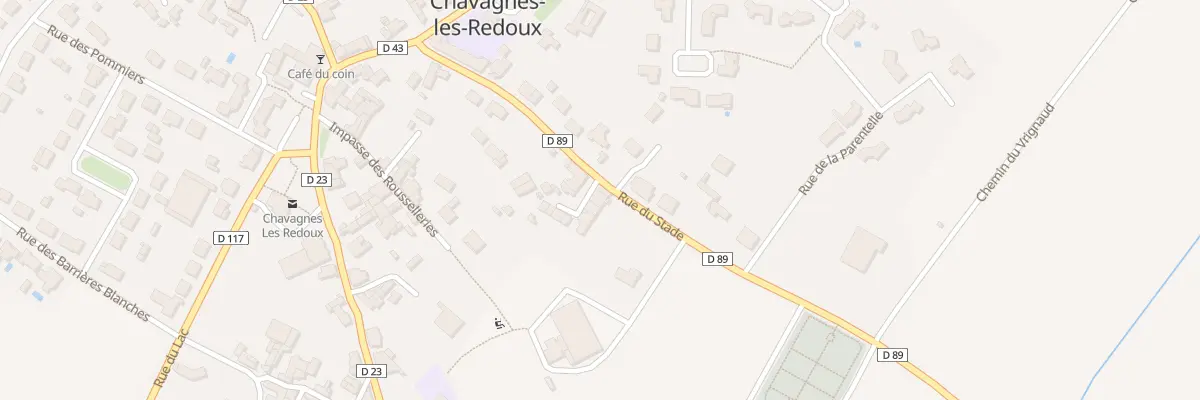 Plan du 44 Rue du stade à Chavagnes-les-Redoux
