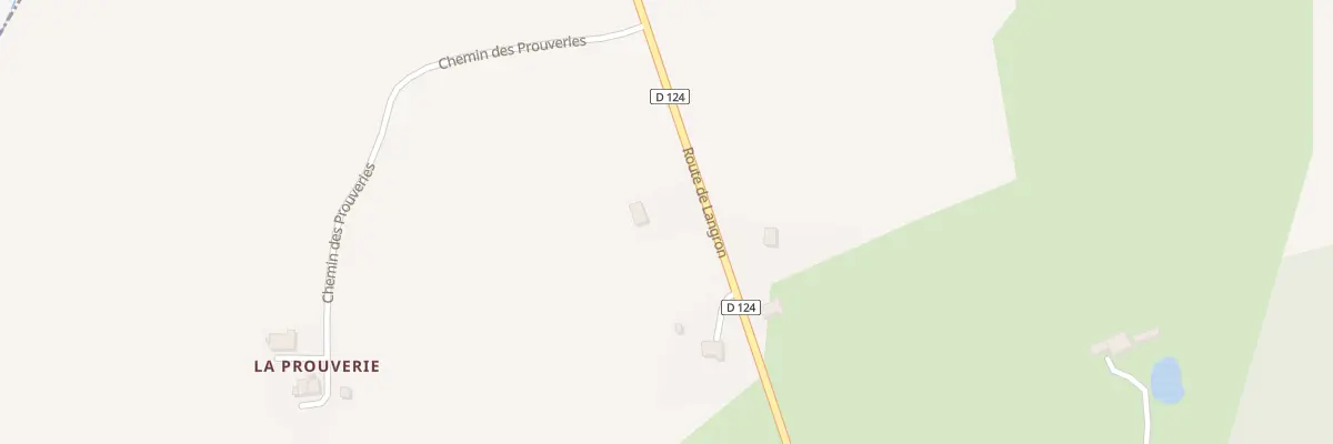 Plan du 594 Rte de Langron à Courbeveille