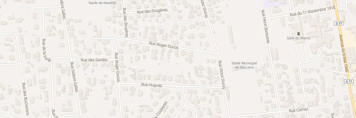 Plan du 7 Rue Roger Ducos à Morcenx-la-Nouvelle