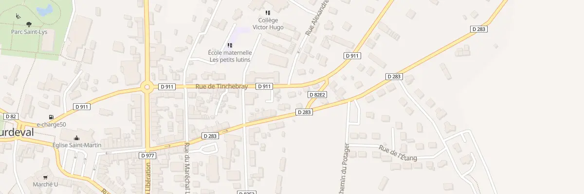 Plan du 24 Rue de Tinchebray - Sourdeval à Sourdeval