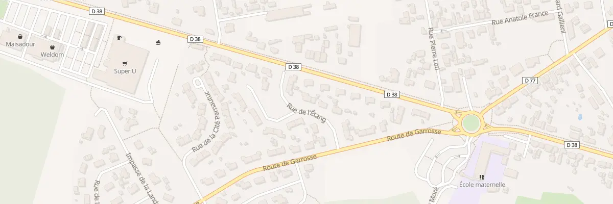 Plan du 10 Rue de l’Etang à Morcenx-la-Nouvelle