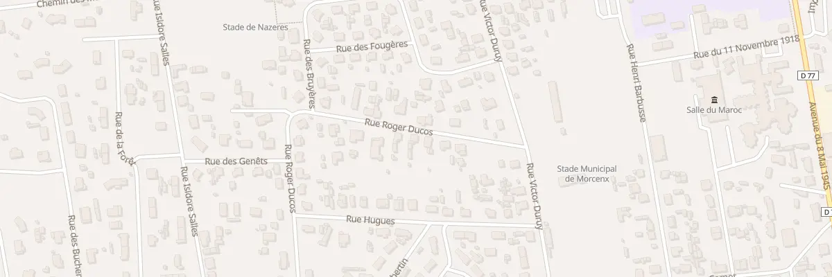 Plan du 9 Rue Roger Ducos à Morcenx-la-Nouvelle
