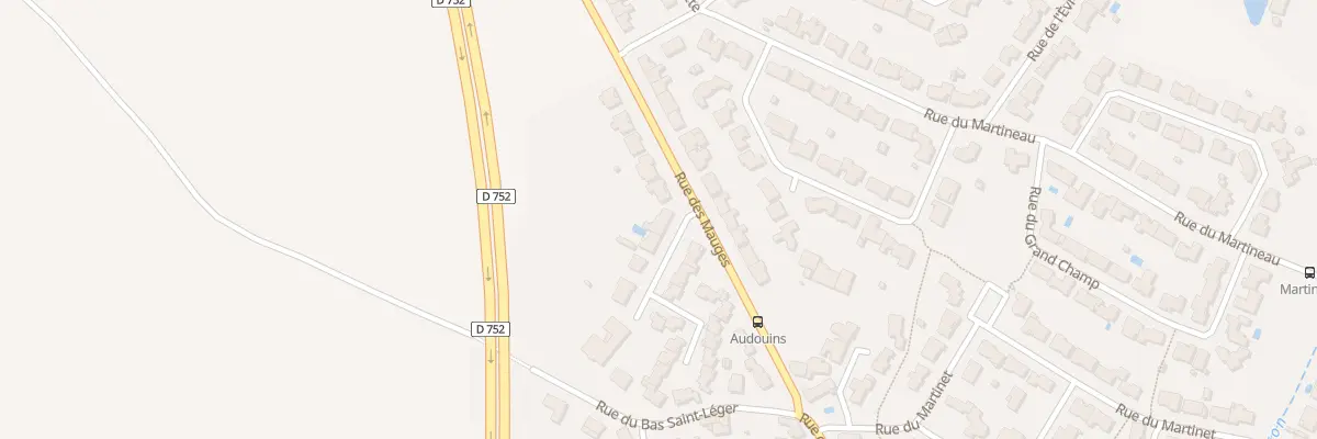 Plan du 2 Rue des Audouins à Saint-Léger-sous-Cholet