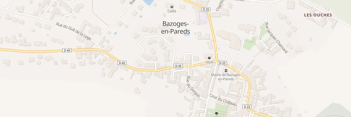 Plan du 24 Rue georges clemenceau à Bazoges-en-Pareds