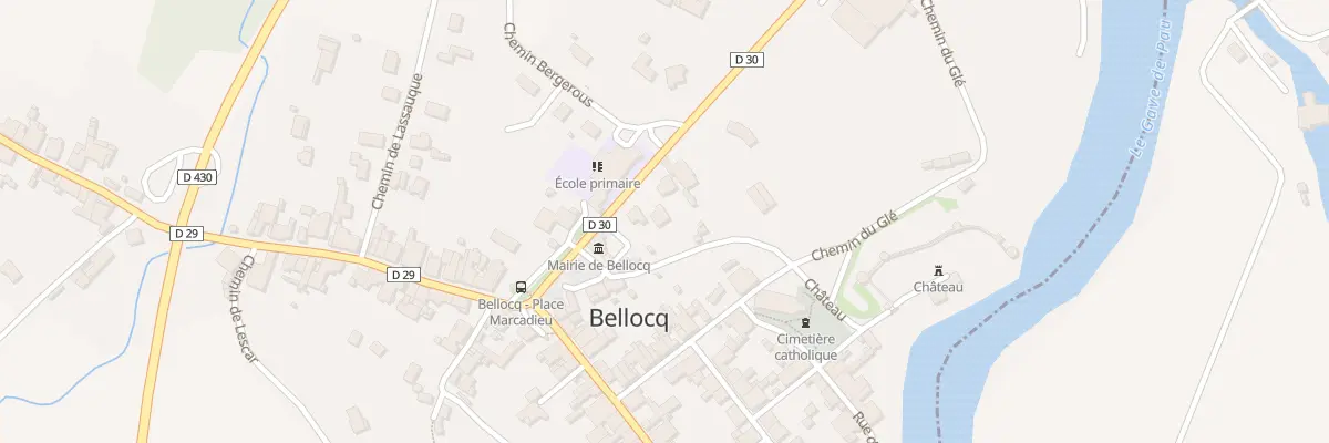 Plan du 4 Rte de Puyoo à Bellocq
