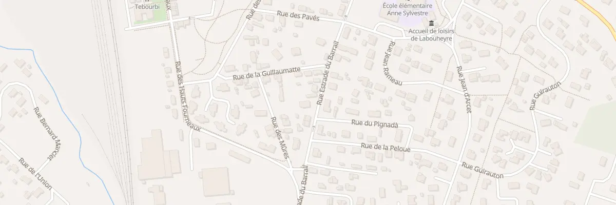 Plan du 536 Rue Estrade du Barrail à Labouheyre
