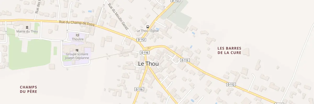 Plan du 2 Rue de la Justice au Thou