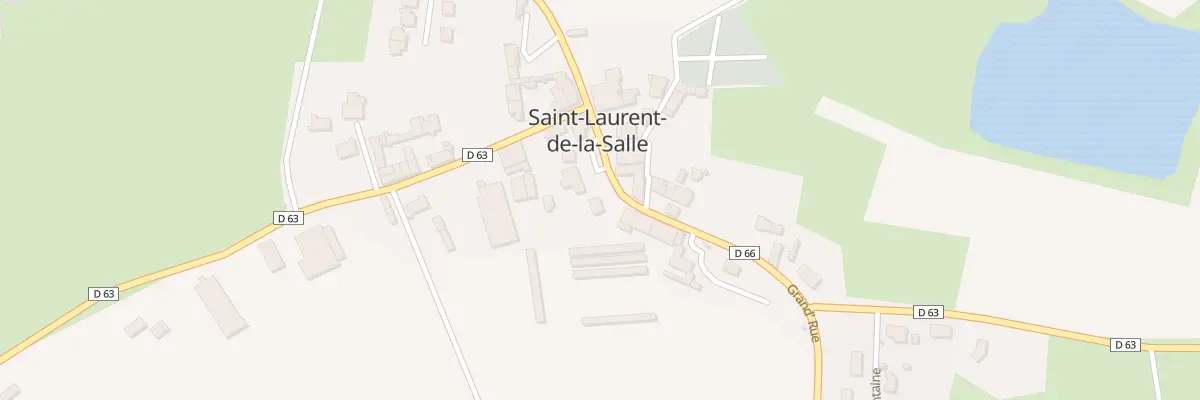 Plan du 1 Pl de l’Eglise à Saint-Laurent-de-la-Salle