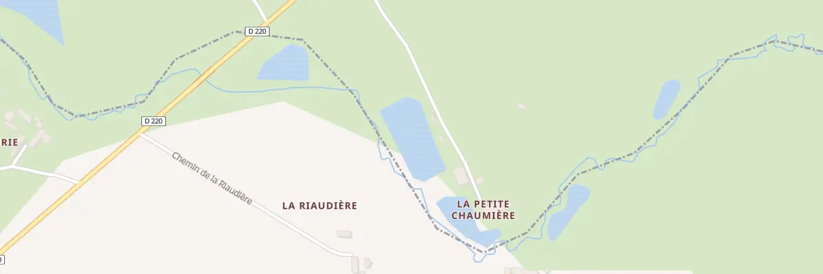 Plan de La Petite Chauviere à Saint-Denis-de-Gastines
