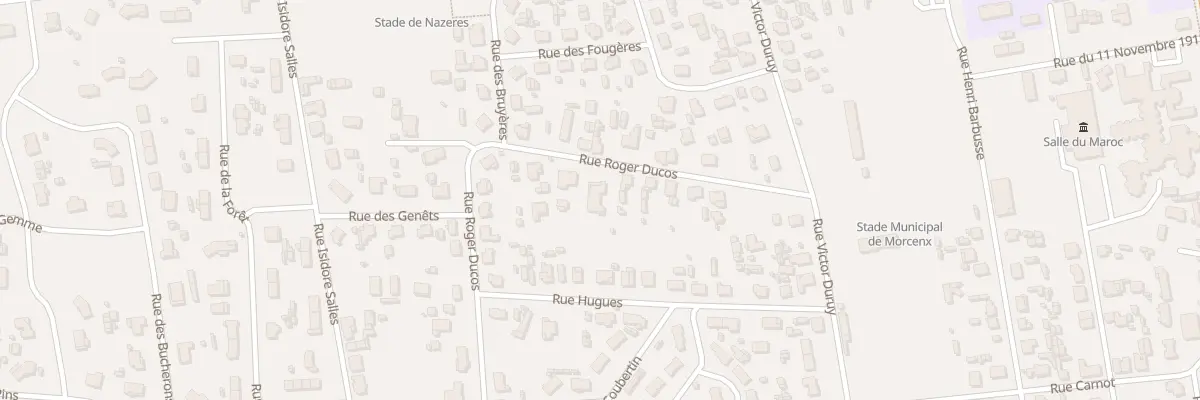 Plan du 13 Rue Roger Ducos à Morcenx-la-Nouvelle