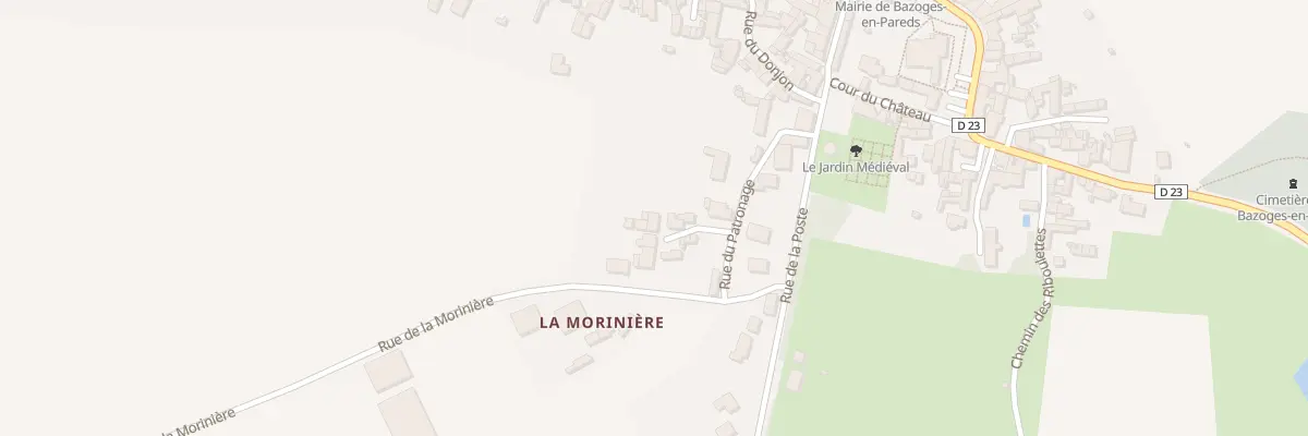 Plan du 20 Rue du patronage à Bazoges-en-Pareds