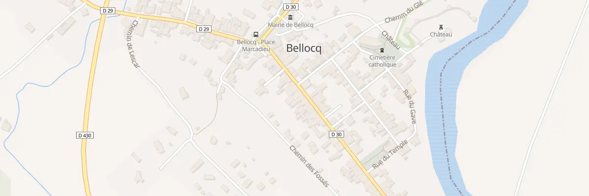 Plan du 12 Rue Longue à Bellocq