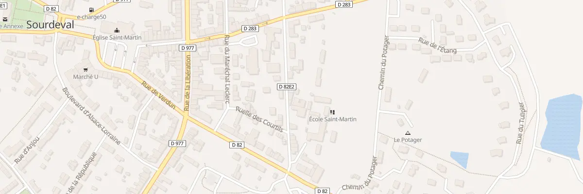 Plan du 13 Rue du Cdt Clouard - Sourdeval à Sourdeval