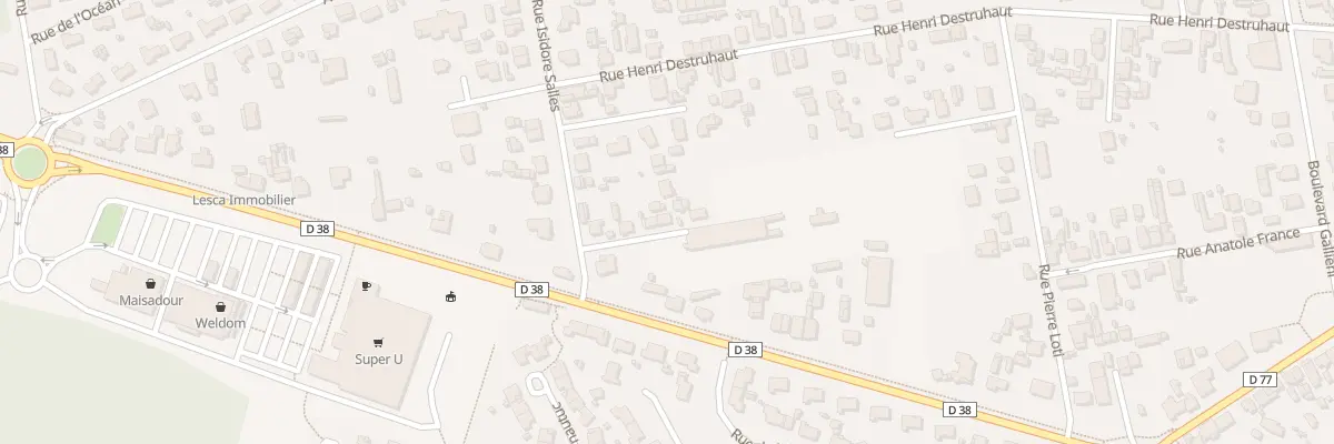 Plan du 12 Rue Isidore Salles à Morcenx-la-Nouvelle