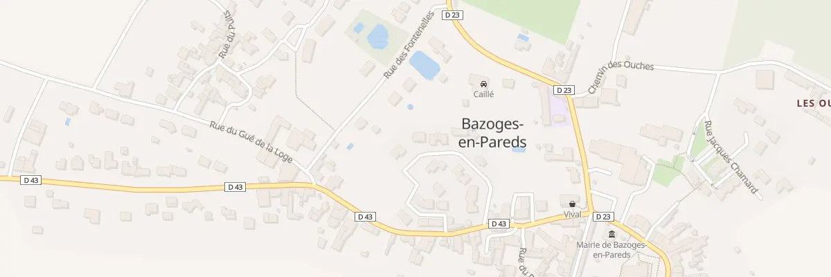 Plan du 24 Rue paul henri tisseau à Bazoges-en-Pareds
