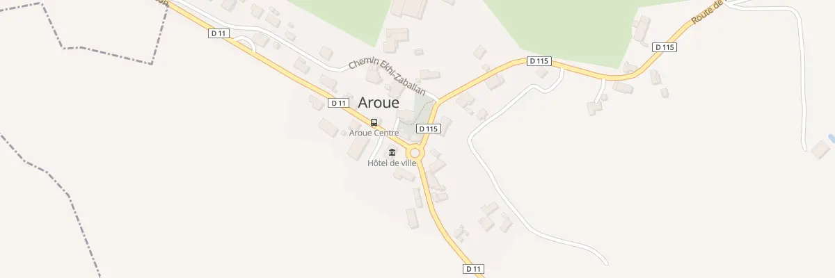 Plan de Village à Aroue-Ithorots-Olhaïby