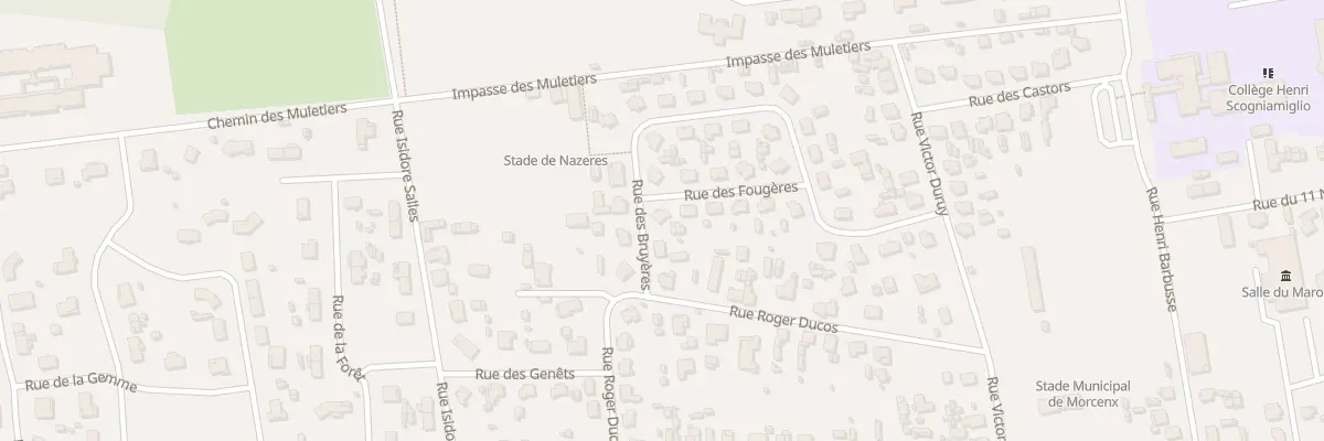 Plan du 9 Rue des Fougères à Morcenx-la-Nouvelle