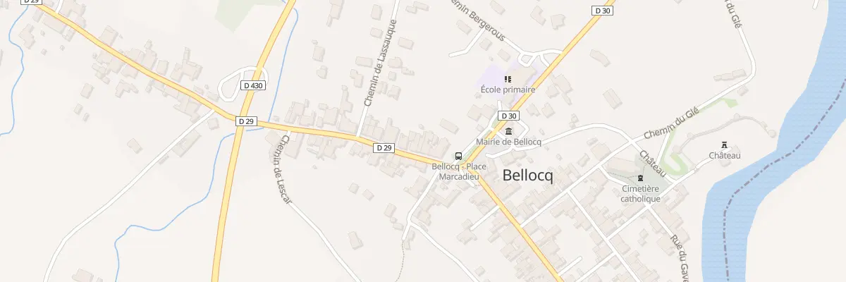 Plan du 6 Rue Lasbordes à Bellocq