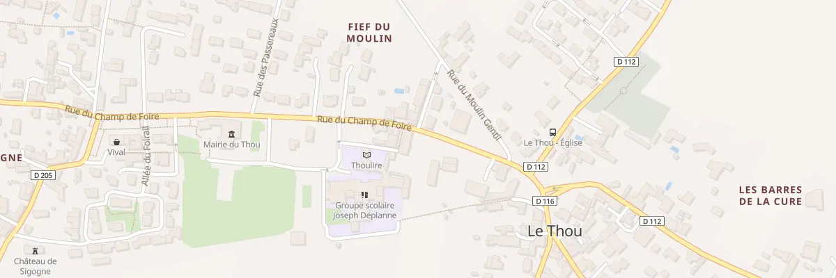 Plan du 7A Rue du Champ de Foire au Thou