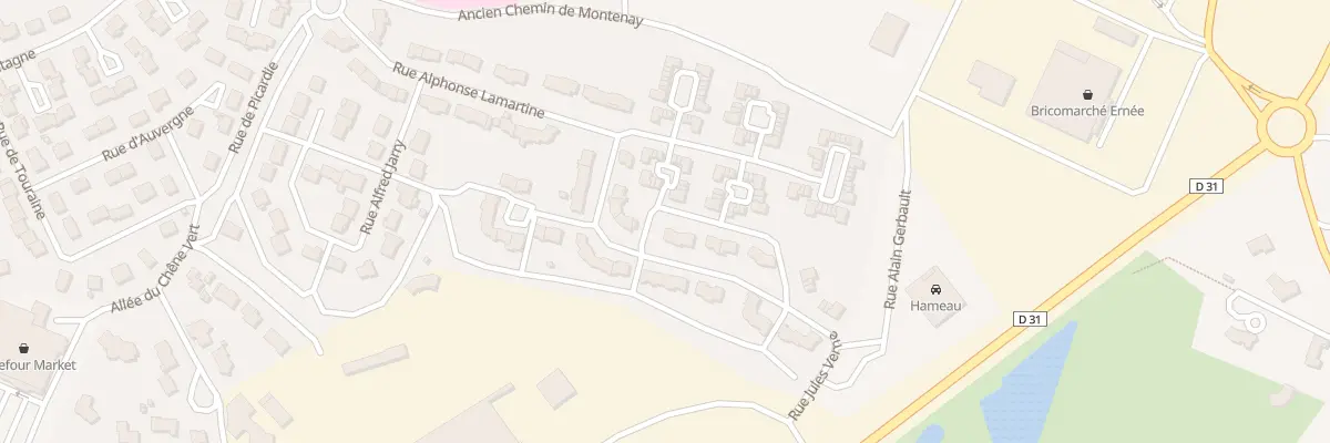 Plan du 3 Rue Jules Verne à Ernée