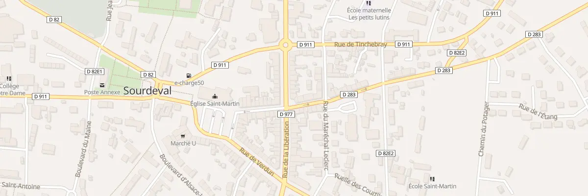 Plan du 4 Rue General Millet - Sourdeval à Sourdeval