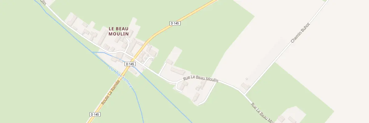 Plan du 1272 Rue le Beau Moulin à Trévières