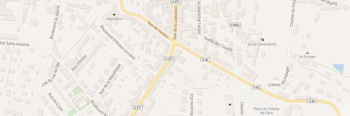 Plan du 10 Rue de Mortain - Sourdeval à Sourdeval